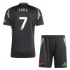 Officiële Voetbalshirt + Korte Broek Arsenal Saka 7 Uit 2024-25 - Kids